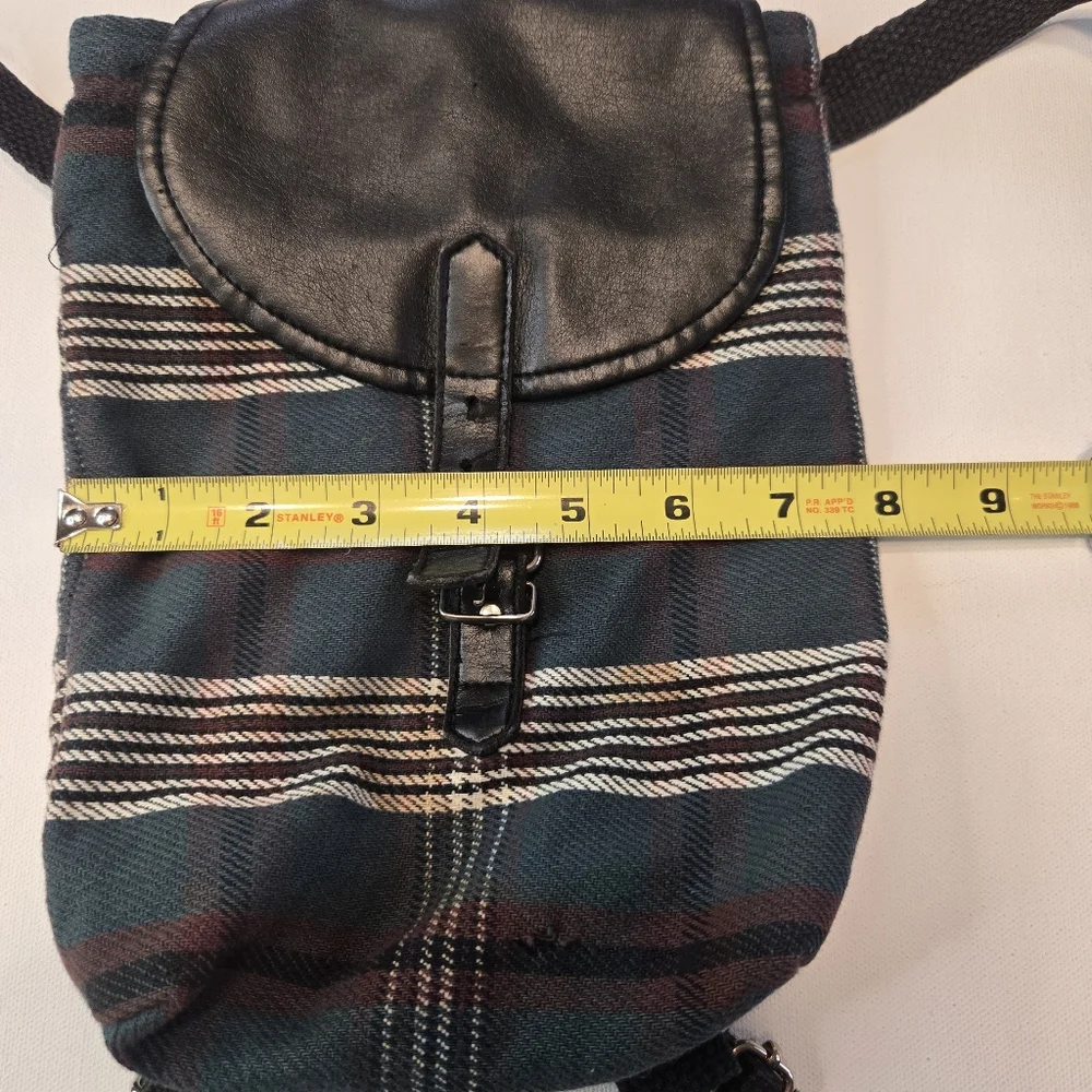 Plaid Womens Mini Backpack With Adjustable Straps Punk‎ Goth Festival